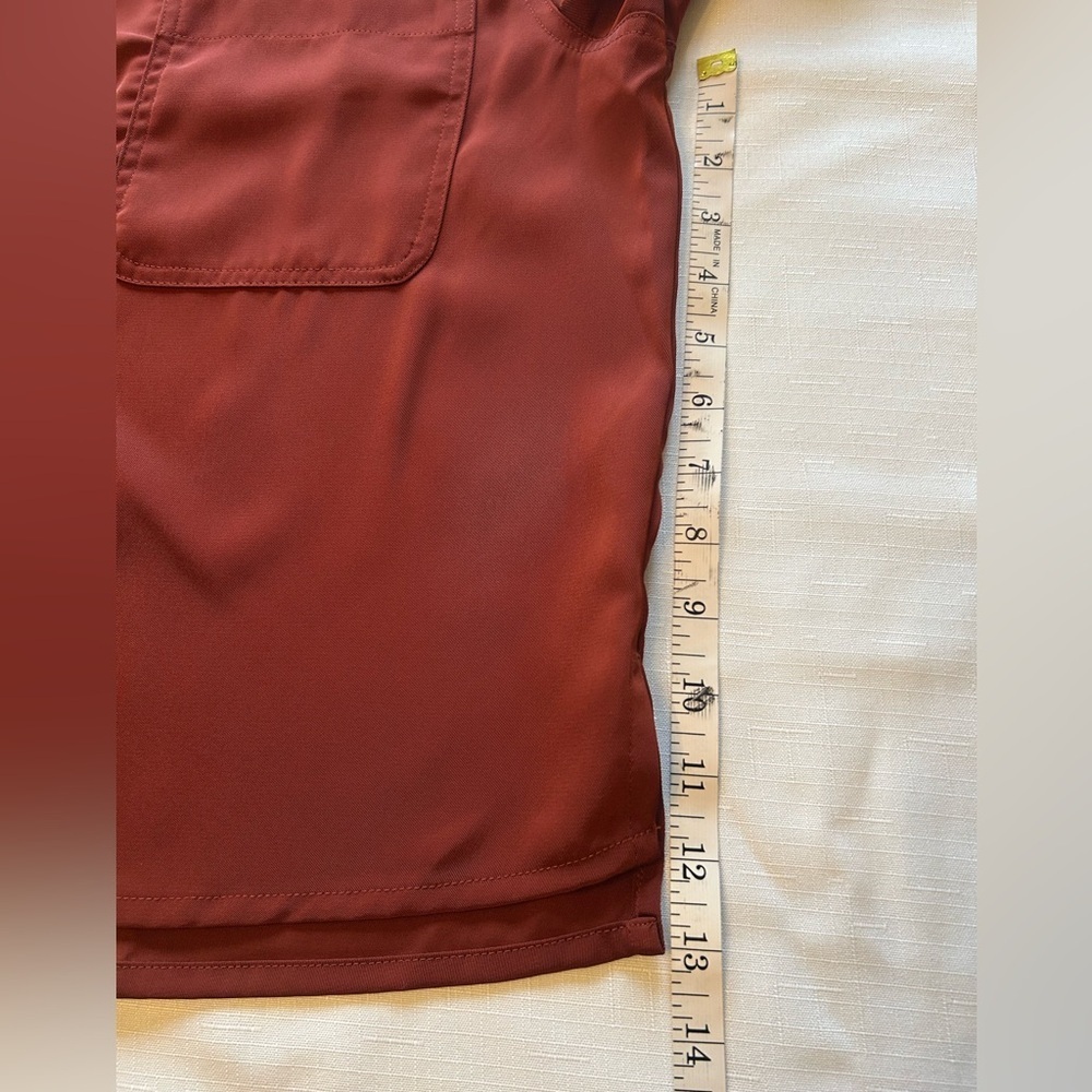Banana Republic Deep Red Satin Blouse - Picture 11 of 12